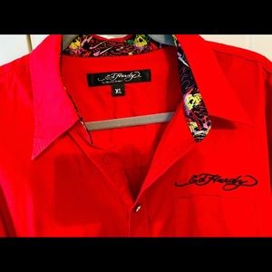 Ed Hardy button down men’s shirt